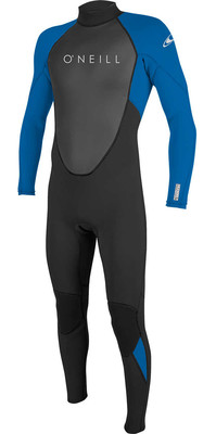 2025 O'Neill Youth Reactor II 3/2mm Back Zip Wetsuit 5044 - Black / Ocean